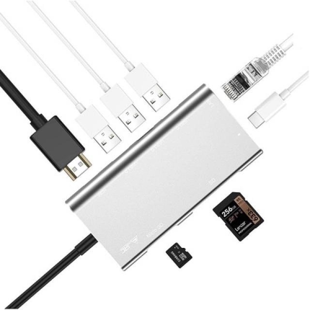 JRC C 100w 유형의 전원 공급 1000m 이더넷 포트 4k hdmi 3 USB 3.0 포트 및 sdt 카드 판독기 호환 Macb, 상세 설명 참조0