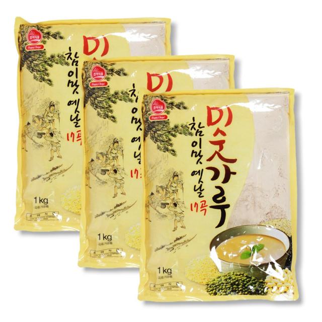 (3봉묶음) 참이맛 옛날 미숫가루 (17곡) 1Kg x 3봉, 단품