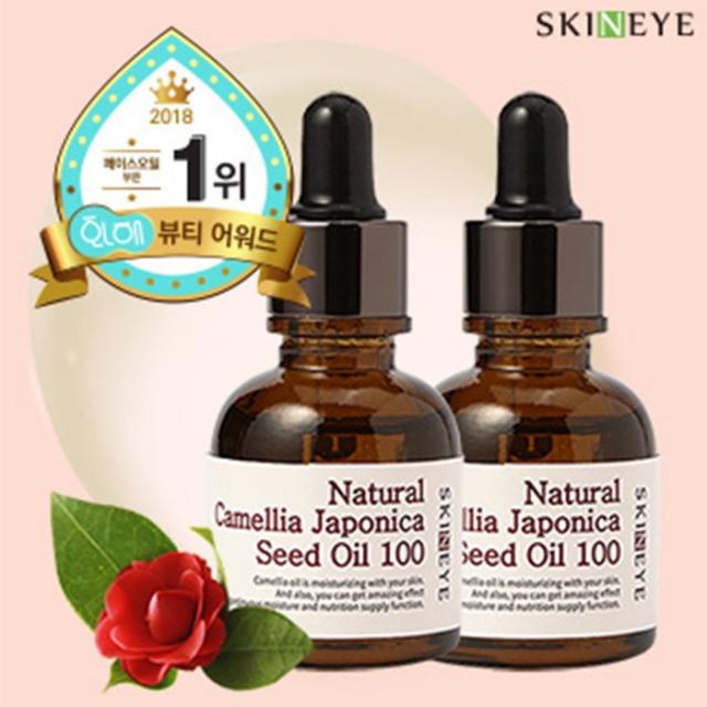 스킨아이 연예인 수분광채 동안피부 비결! 내추럴 발효동백오일, 20ml, 6개