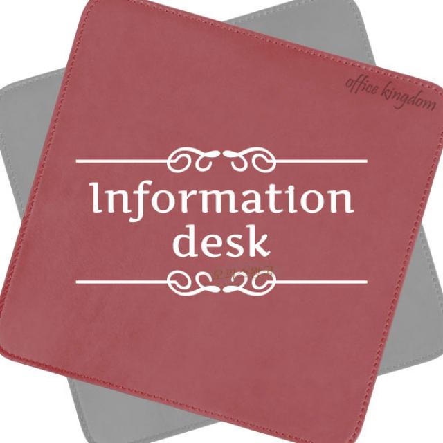 오피스왕국 안내데스크 information desk 그래픽 스티커, 화이트