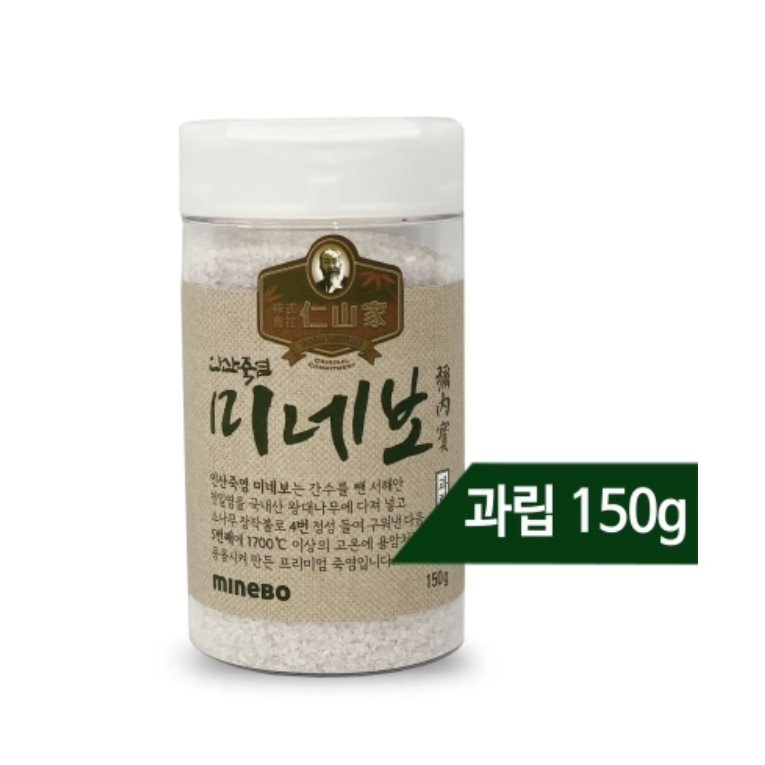 인산가 (주)인산가 정품 프리미엄 5회 죽염 신제품 미네보 과립 150g 인산죽염 +3개 이상 구입시 홍삼초코크런치(49g) 사은, 2박스