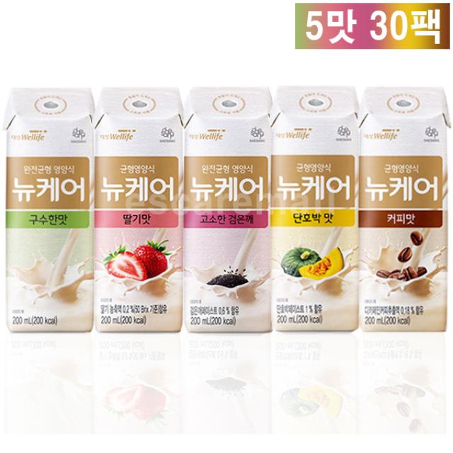 뉴케어 구수한맛 검은깨 딸기맛 단호박맛 커피맛 5가지맛 30팩,, 30팩 1박스