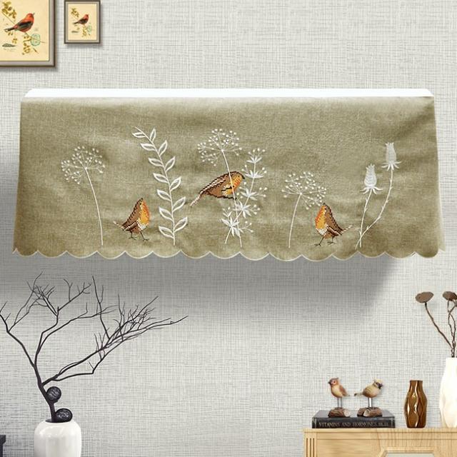 에어컨커버 에어컨 커버걸이식기계 방진마스크 자수 공예 패브릭아트 실내 전화끊기 마스크 1P1.5P, C03-직사각형 80두꺼운 20CM