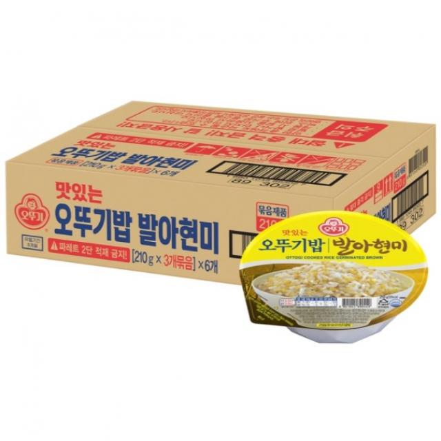 [코스트코] 오뚜기 맛있는 오뚜기밥 엄선된 발아현미 210g 18개