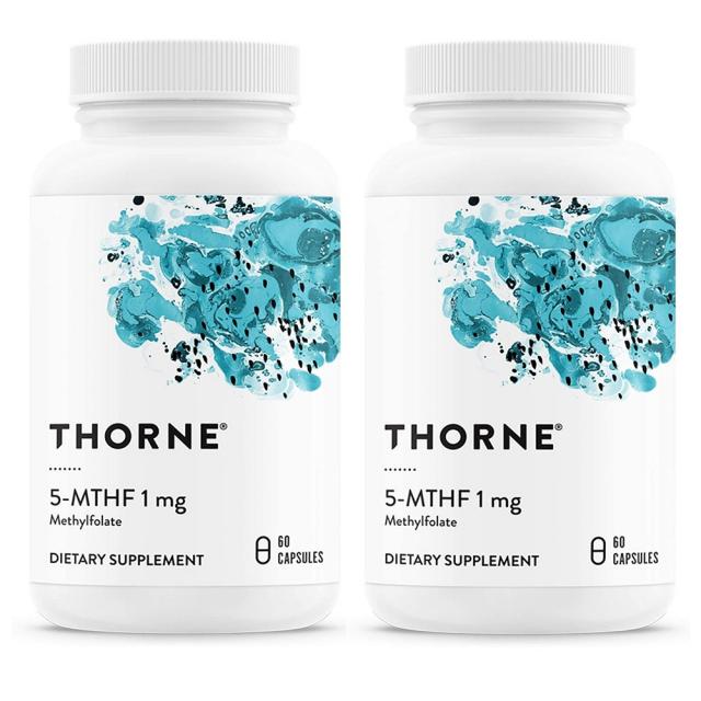 Thorne Research 쏜리서치 4세대 활성비타민 B9 엽산 1mg 60캡슐 임신준비영양제, 2병