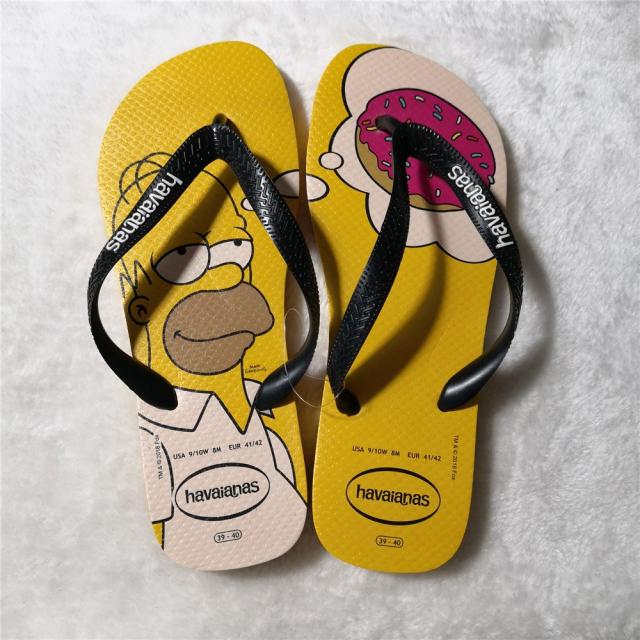 남자쪼리 19Havaianas심슨 아바나 人모양슬리퍼 simpsons애니메이션 애니메이션 남녀 슬리퍼