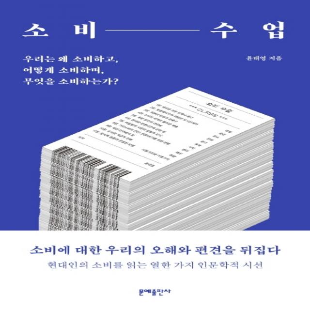 소비 수업:우리는 왜 소비하고 어떻게 소비하며 무엇을 소비하는가? 문예출판사
