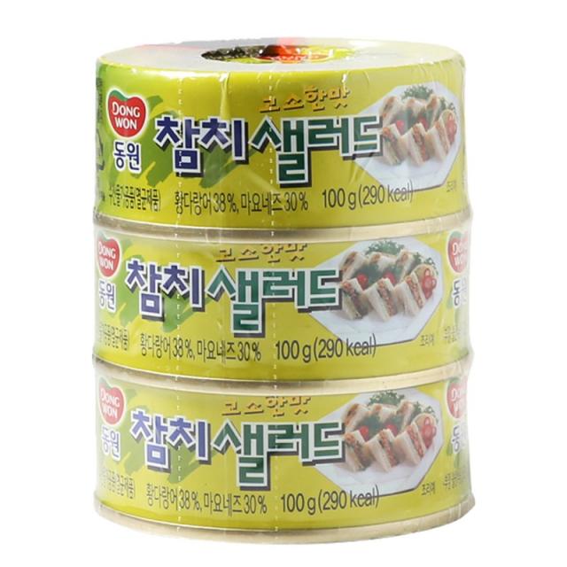 동원 고소한맛 참치샐러드(100Gx3입), 100g, 3개