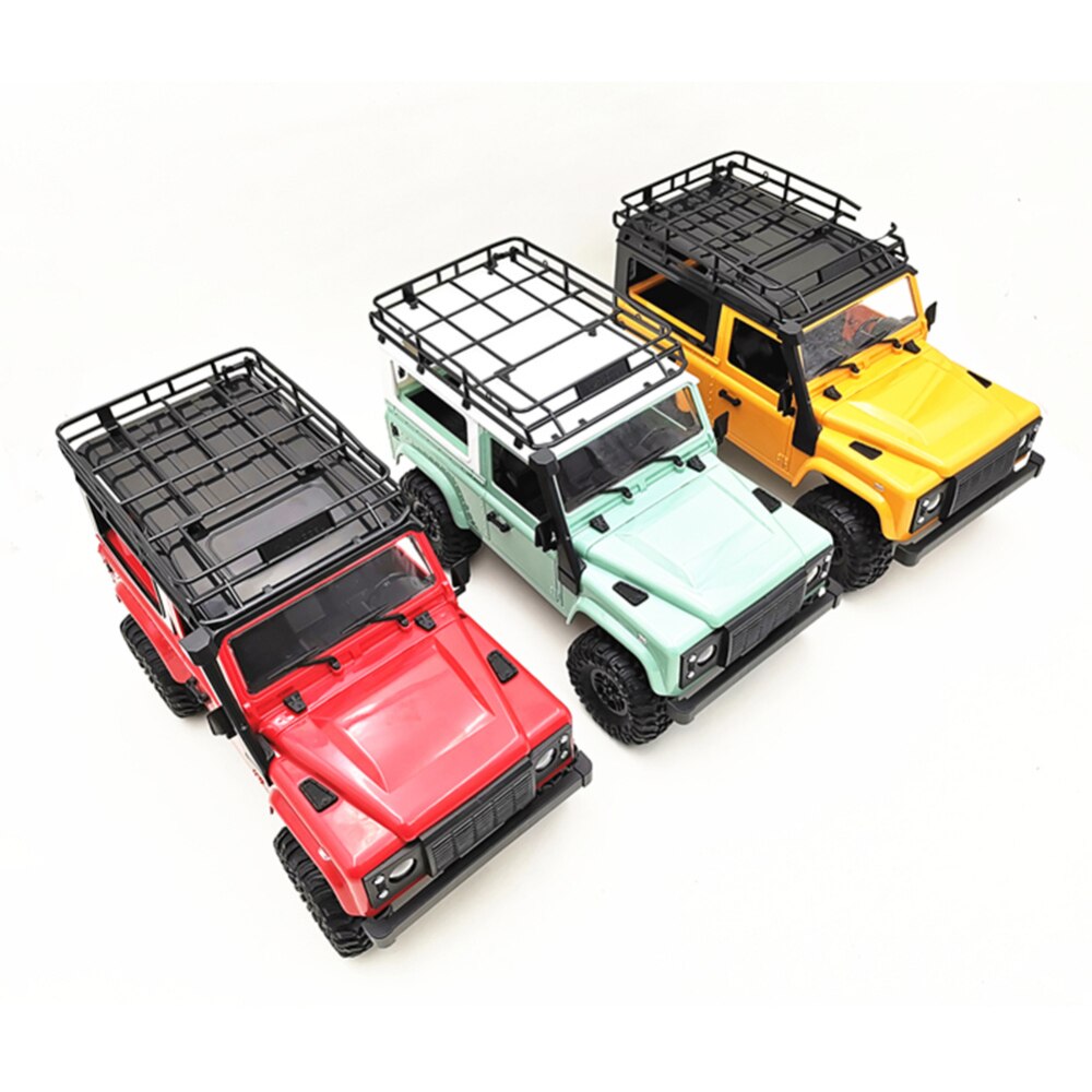 모델 1:12 스케일 Rc 크롤러 자동차 2.4g 4wd 원격 제어 트럭 완구 조립 키트 수비수 픽업 Rc 자동차 장난감 차량, Green^+0