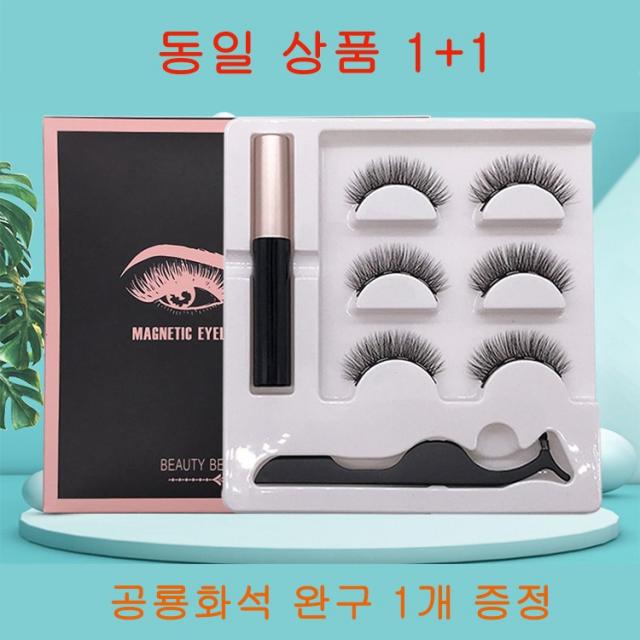 HH 자석속눈썹 마그네틱 아이라이너 인조속눈썹 3쌍 동일 상품 1+1 선물증정, 농후 속눈썹형 t13