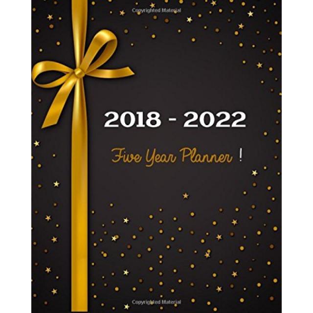 2018-2022 5 년 플래너 : 월간 일정 구성-향후 5 년 일정 계획자 60 개월 달력 약속 노트 월간 플래너, 단일옵션
