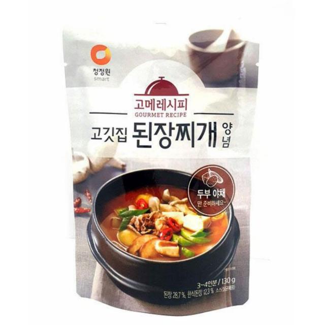 70 소리무역 / 고메레시피 된장찌개양념 130g 국물 혼밥족 간편찌개 간단요리 간편국 찌개소스 조림/찌개양념, 단일 수량