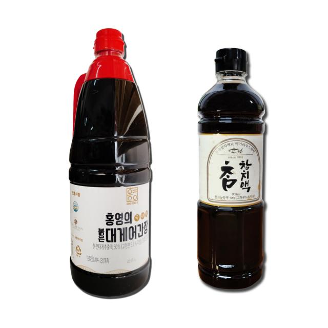 더동쪽바다가는길 홍영의 붉은대게 어간장1.5L + 참참치액900ml, 1세트