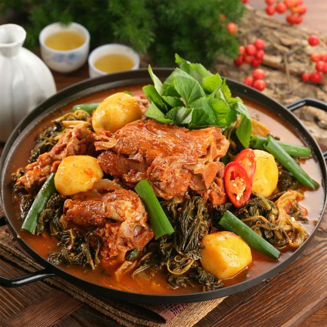 전문점 스타일 특대감자탕 선비찬 은평감자탕 3.2Kg 통뼈에 국산 통감자 우거지 뼈다귀 우거지 감자탕 해장국, 1팩