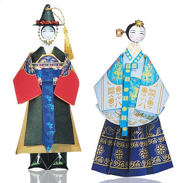 색지청/궁중의상 종이접기3/군복/당의, 단일상품