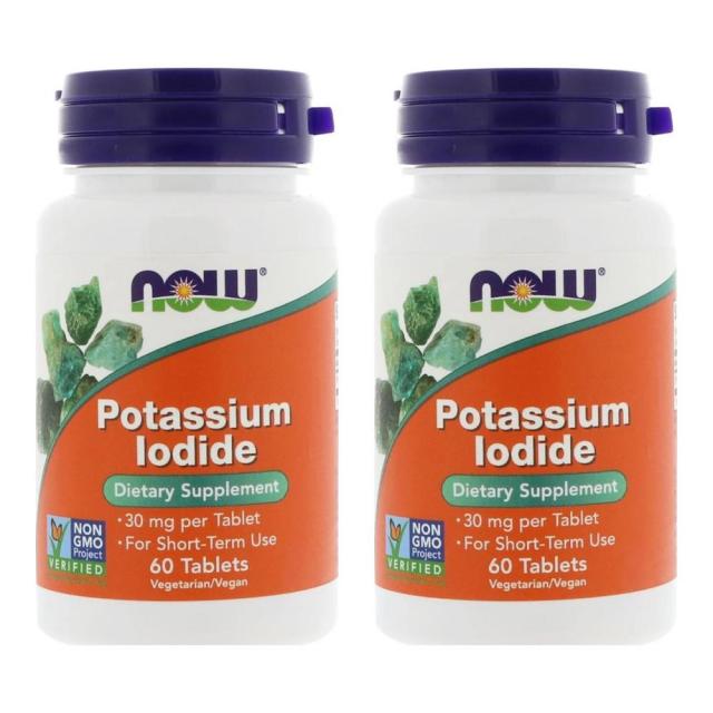 Now Foods 나우 푸드 포타슘 아이오딘 Potassium Iodide 30mg 60정 2개, 단일상품