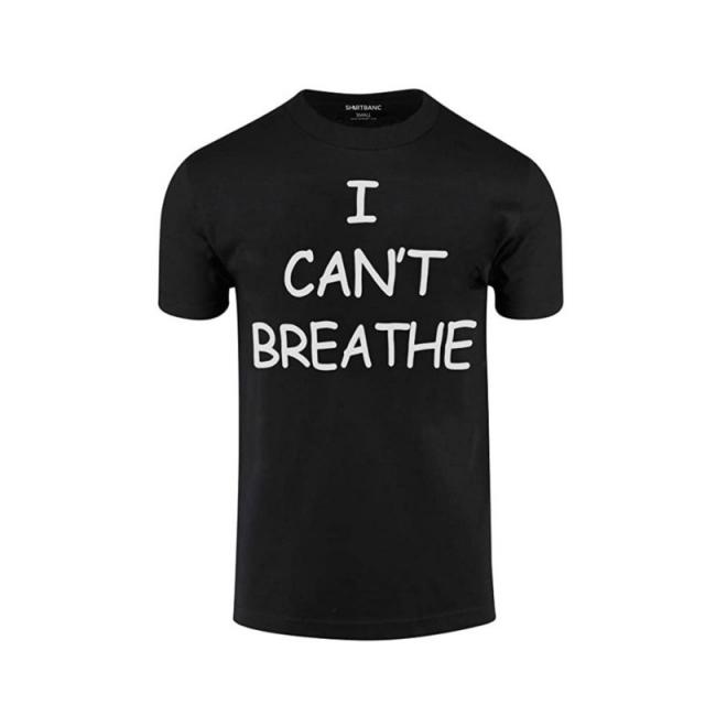 제이상점 항의 티셔츠 트렌드 흐르다 아름답다 나라 ICANTBREATHESHIRTBLACKLIVESMATTER 경찰