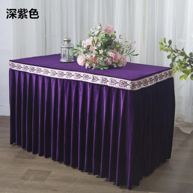 식탁보 570# 금테이블 스커트 테이블 덧대 레이스비즈니스 천 커버에 서명하다 다소미얼 Z, {