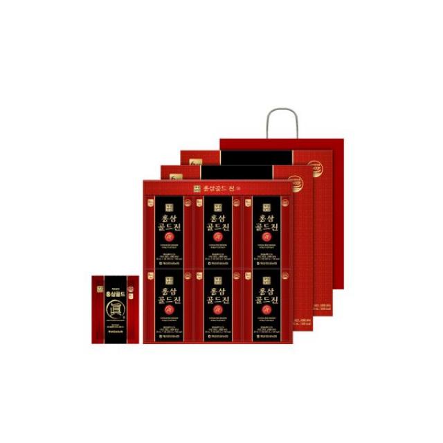 개성상인 홍삼골드진 50ml 30포 21총 3박스90포 선물용 쇼핑백 증정, 단일상품
