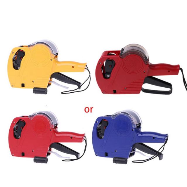 MX-5500 8 자리 가격표 총기 라벨러 라벨러 라벨 용지 + 2 잉크 롤러