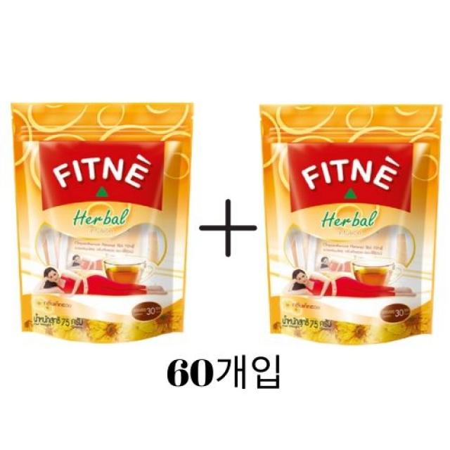 피트네 태국똥차 변비직빵 다이어트티 2팩대용량, 2.54g, 60개입