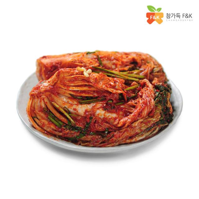 참가득김치 참가득 갓 담근 포기김치 3kg (서울식/경상도/전라도) 국내산 100% 배추김치, 3kg