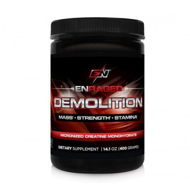 ENRAGED NUTRITION DEMOLITION 미분화 된 크레아틴 일 수화물 : Sports Nutrition Supplement | 크레, 단일상품