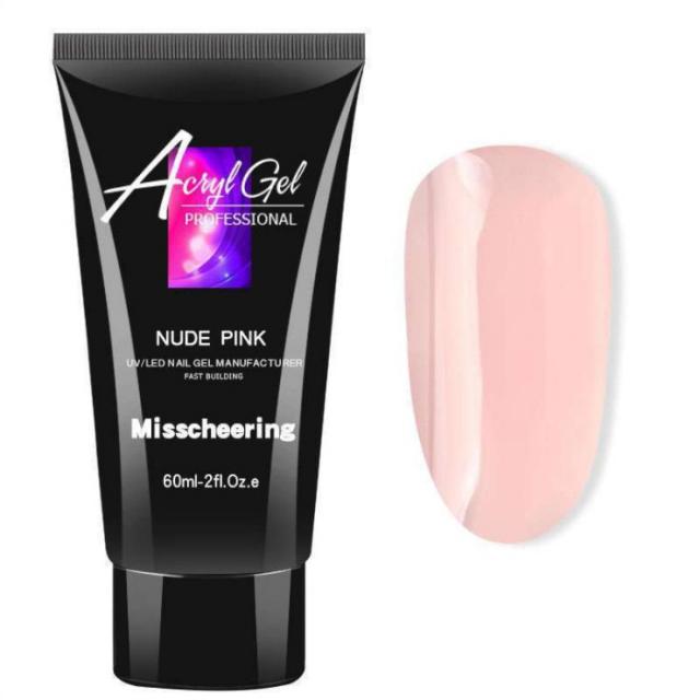 스위스녹스 손톱 연장 재료 베이직 폴리젤 60ml, 1개, 누드핑크