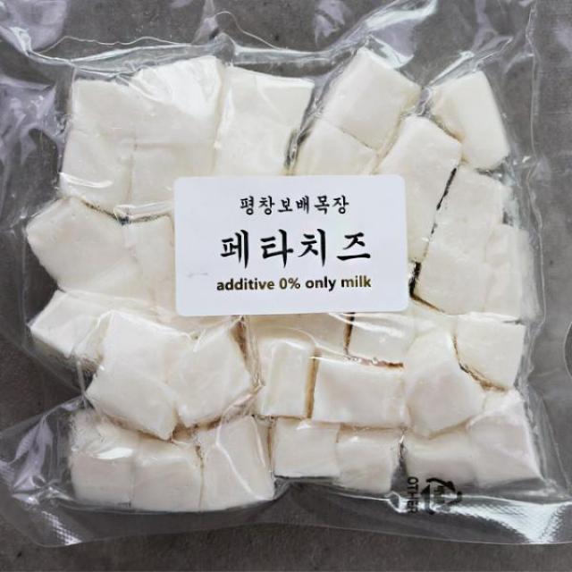 사그담 평창보배목장 무염페타치즈 치즈 100g, 1