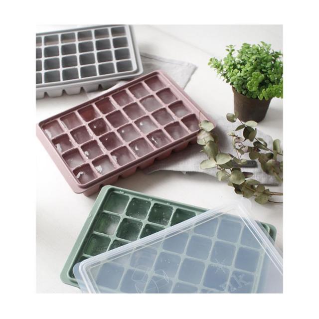 열탕소독되는 아이스 28구 사각몰드 얼음 냉커피 얼음음료 가정용 까페 바텐더 냉동실