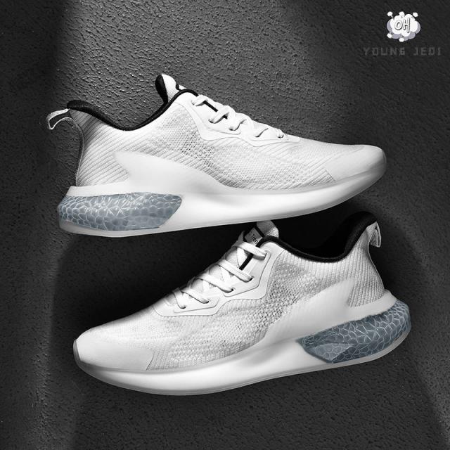 young Jedi 남성 런닝화 쿠션 울트라 스니커즈 여름 통기 아이스 쿨링 메쉬 화이트 스니커즈 독일군스니커즈 중학생운동화 널디운동화
