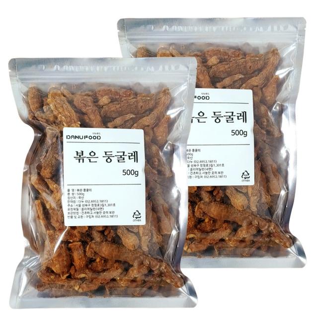 다누푸드 국내산 볶은 둥굴레 둥글레 차, 2개, 500g