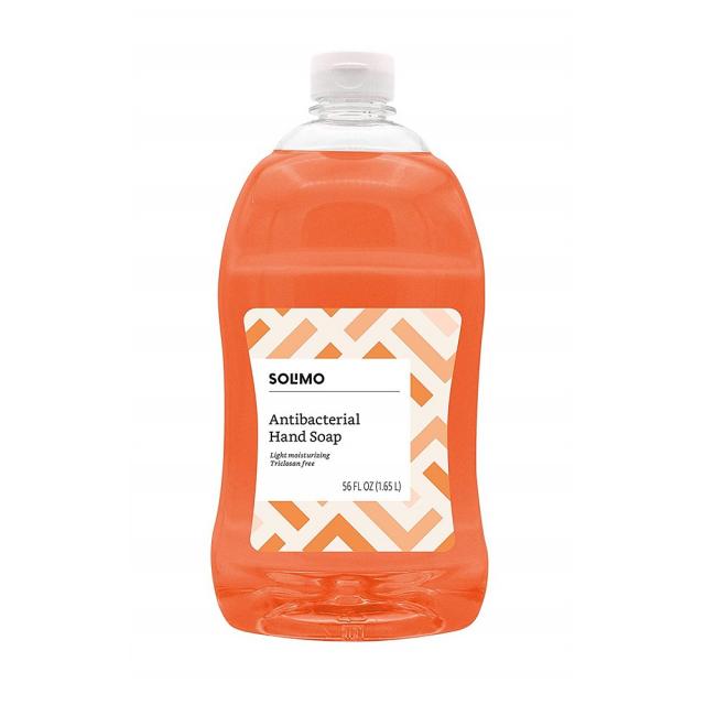 Solimo 솔리모 Liquid Hand Soap Refill 안티박테리얼 핸드소프 리필 56 fl.oz(1656ml), 1세트