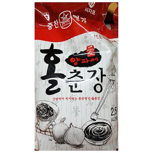 2.5kg X4 간장 고추기름 고추장 굴 당면 된장 두반장 매운 물엿 볶음춘장 생면 스위트콘 식당용춘장 식용유 식자재 양파 업소용 육수 중국집춘장 중식 중찬명가 중화면 중화요리춘장 짜장 짜장면 짜장밥 짜장분말 짬뽕 쯔유 춘장 치킨스톡 케찹 홀춘장 찌개양념 반찬장류, GC 1