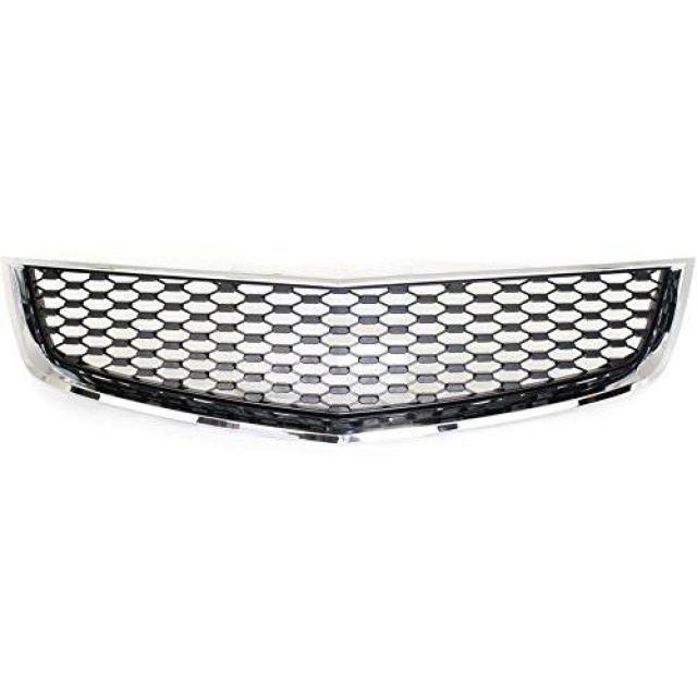 시보레 춘분 10-15 하단 크롬 쉘 Painted-Black Insert 용 그릴 Grille for