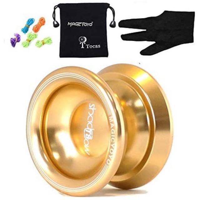 MAGICYOYO 합금 알루미늄 전문 요요 T8 섀도우 무응답 요요 장갑 amp; 가방 amp; 5 개 현 전문 요요 볼, One Color_One Size, One Color, 상세 설명 참조0