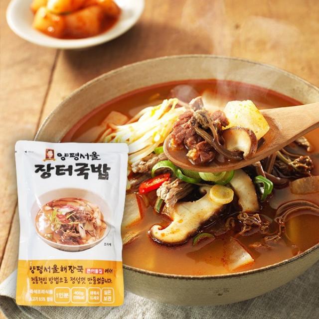 양평서울해장국 큰아들집 장터국밥 파우치 400g, 400g, 10개