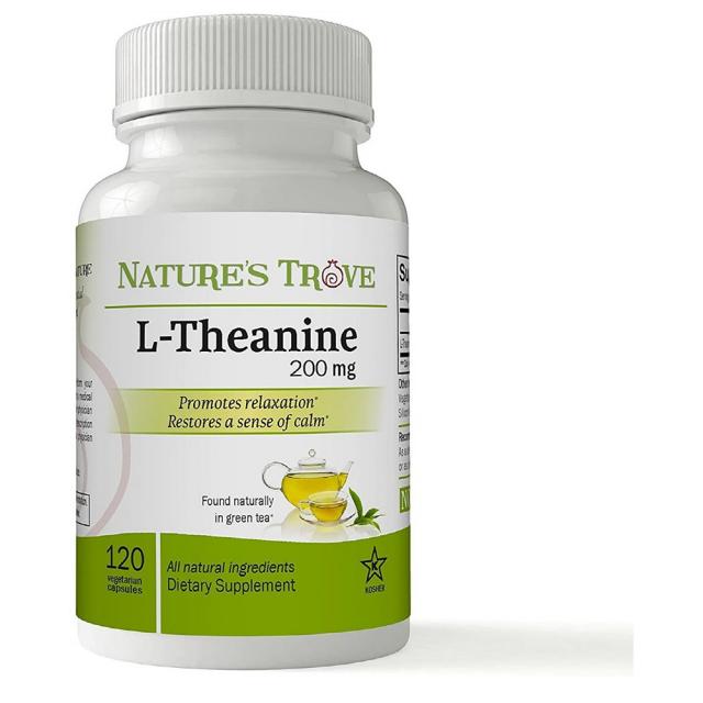 (번들) 네이처스트로브 테아닌 200mg 120 베지캡슐 2통 Natures Trove L-Theanine