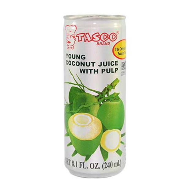 Tasco Young Coconut Juice with Pulp(Buko Juice) 타스코 영코코넛 주스(부코 주스), 1개, 240ml