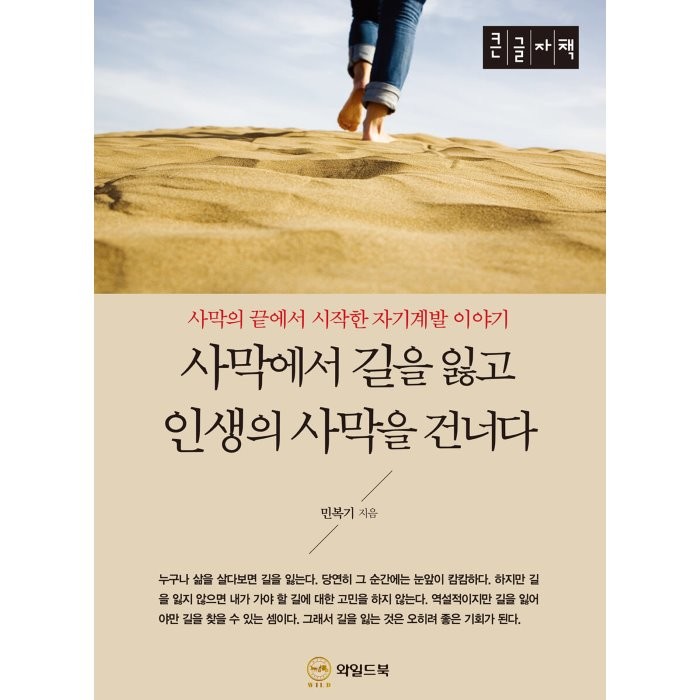 사막에서 길을 잃고 인생의 사막을 건너다 [큰글자책], 민복기 저, 한국평생교육원