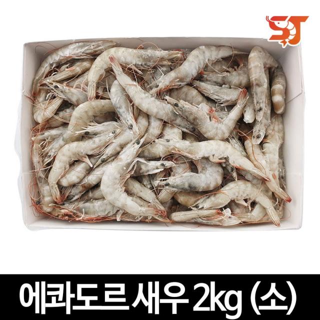 세종푸드시스템 에콰도르 새우 2kg(소) 100-120미 냉동대하 간장새우용, 1box, 2kg