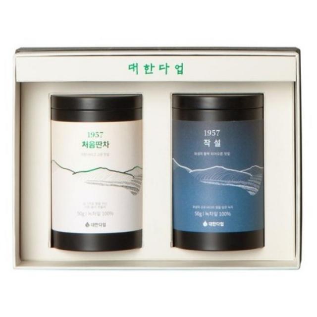 대한다업 처음딴차 50g + 작설 50g 세트, 3세트