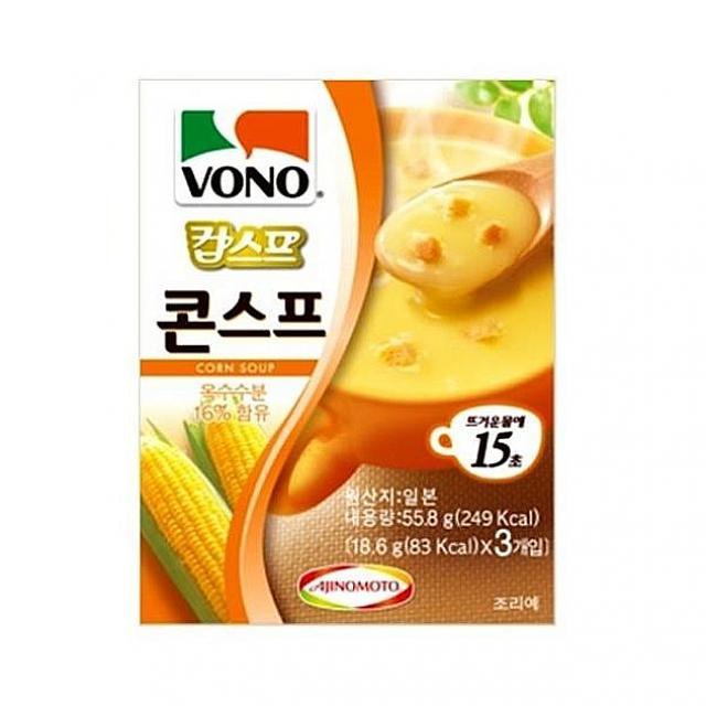 도매메이트 문구사무 농심 VONO 콘스프 3개입 분말스프 죽류, 1