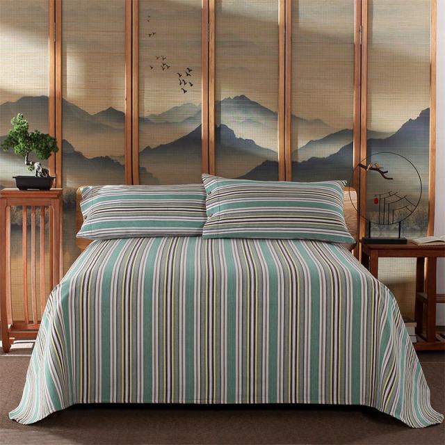 지꾸마켓 끊어지다 색상 미치지 못함 200 순면 코튼 클래식패브릭 침대시트, lhh 라이트그린 난조