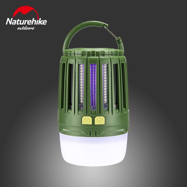 naturehike 노숙객 캠핑 텐트 램프 아웃도어 멀티 모기퇴치 울트라 라이트 usb 충전 led 야영지, 숲녹색