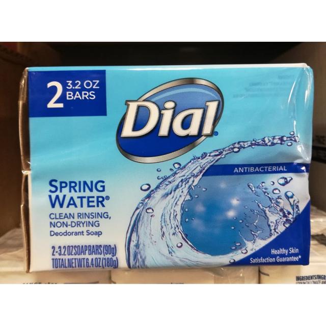 CP18 US FOOD Dial spring water deodorant antibacterial soap bar 스프링 워터 데오드란트 향균 비누 2ea (180g)*2개, 1개, 180g