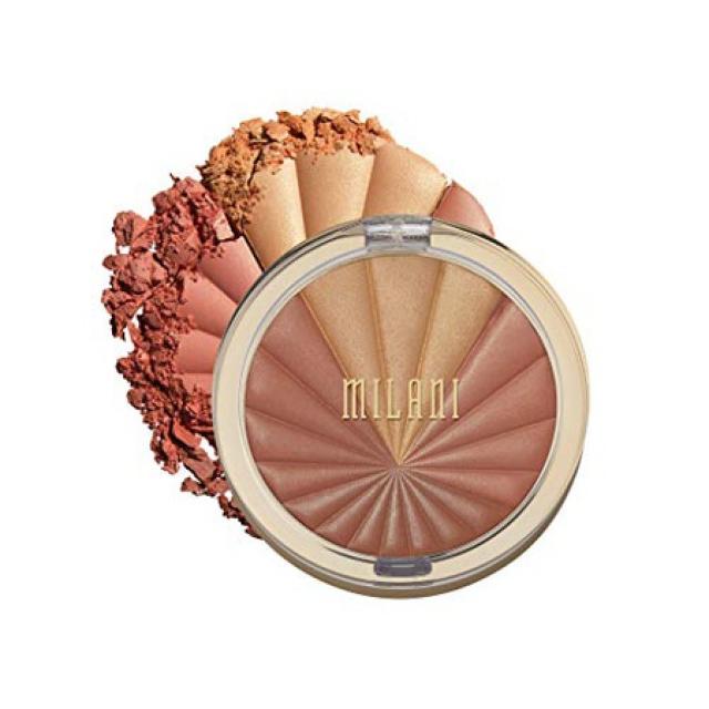 Milani 밀라니 컬러 하모니 블러셔 팔레트 - 청동 버스트(0.3온스) 비건 잔인성 없는 파우더 블러셔 콤팩, 상세 설명 참조0, Bronze Burst