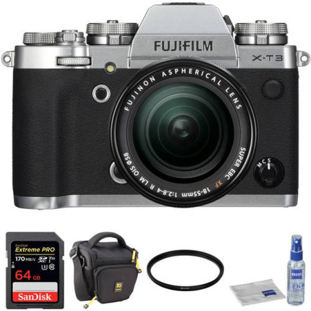 FUJIFILM X-T3 Mirrorless Digital Camera with 18-55mm Lens and Accessor, 상세내용참조