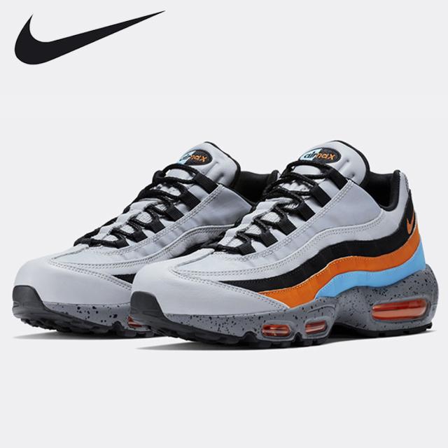 NIKE 정품나이키 나이키 에어맥스 95 프리미엄 울프 그레이 세이프티 오렌지