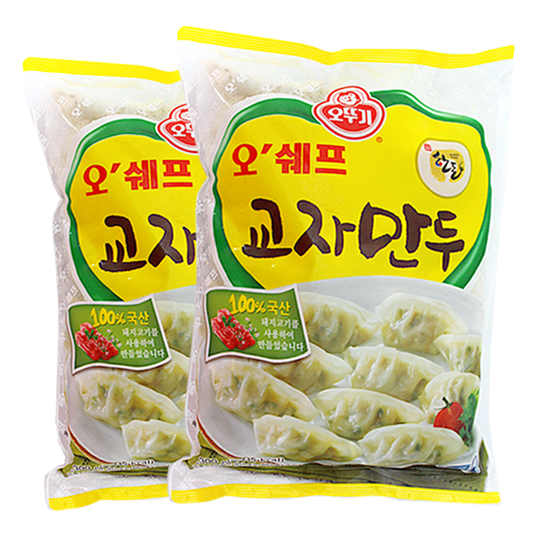 오쉐프 오뚜기 교자만두 1.3kg 2개 1300g